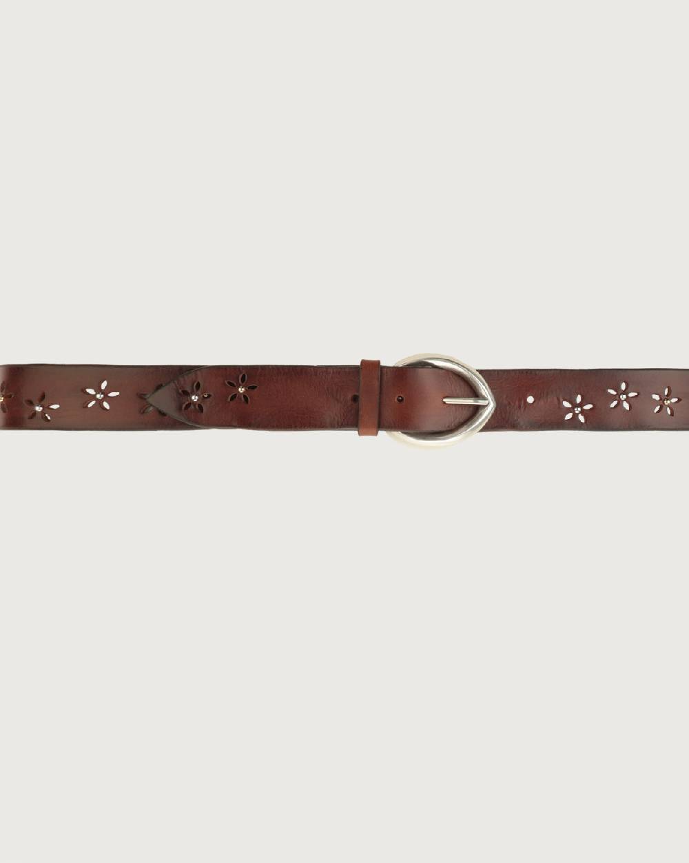 Orciani Cintura Bull Soft A in cuoio con borchie Acquista Ora