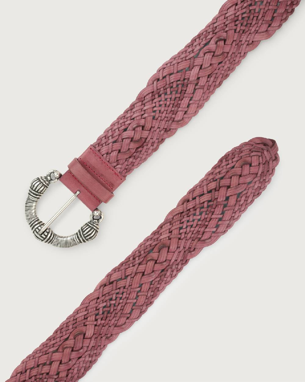 Orciani Cintura intrecciata Masculine in cuoio 5,5 cm Shopping Online