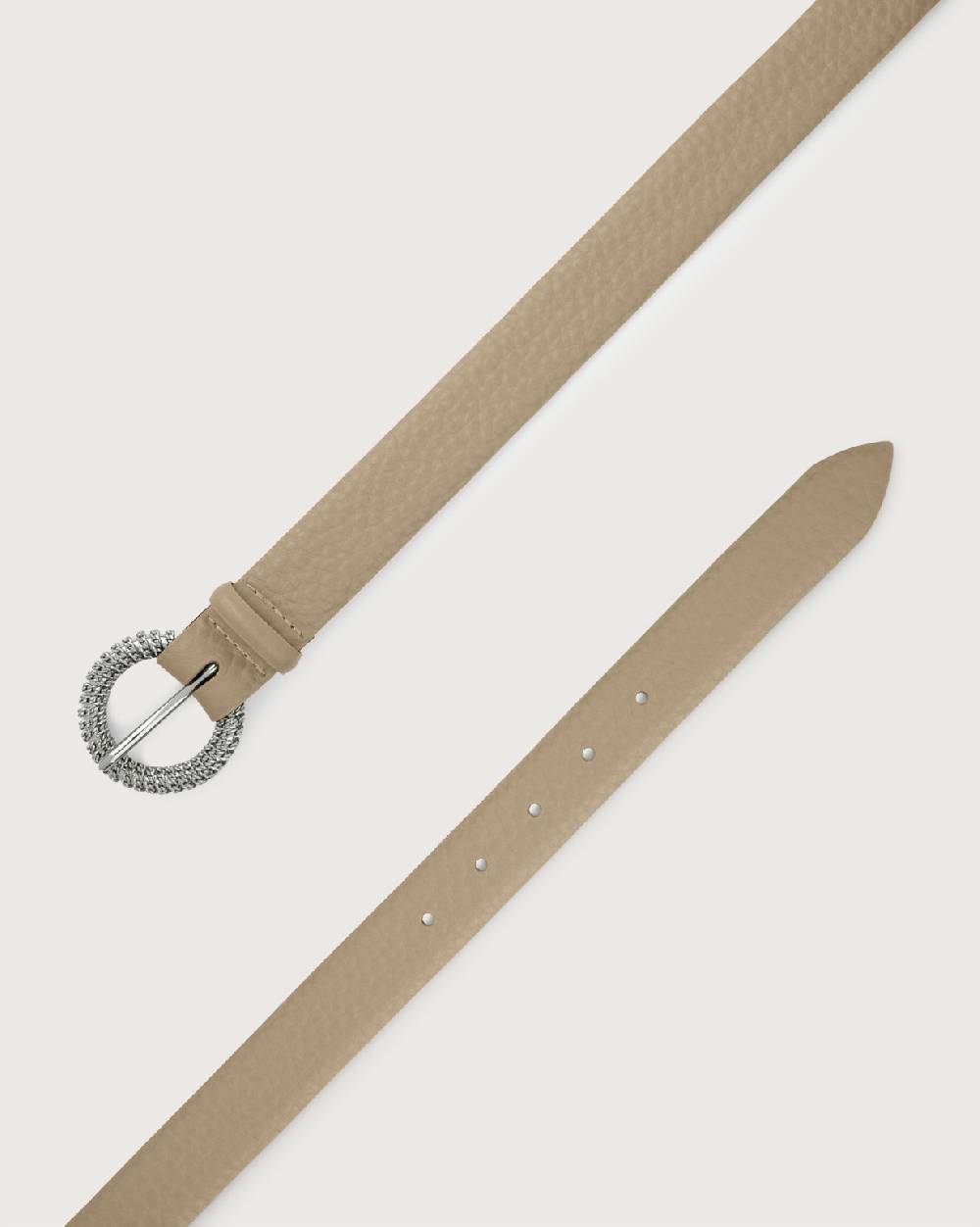 Orciani Cintura Soft in pelle fibbia chain Novità
