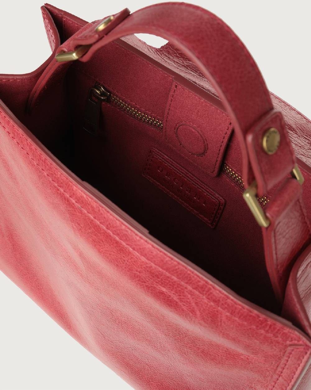 Orciani Borsa Sveva Notturno piccola in pelle con tracolla Promozione