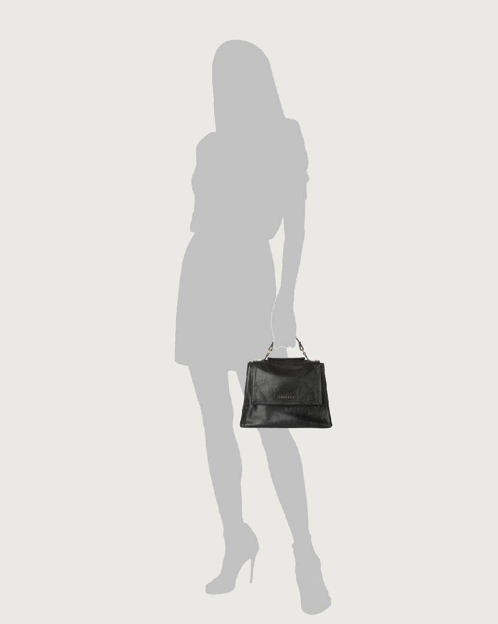 Orciani Borsa Sveva Notturno piccola in pelle con tracolla Soddisfazione Garantita