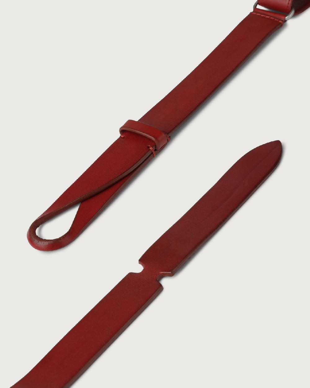 Orciani Cintura Nobuckle Bull in cuoio Saldi Di Fabbrica