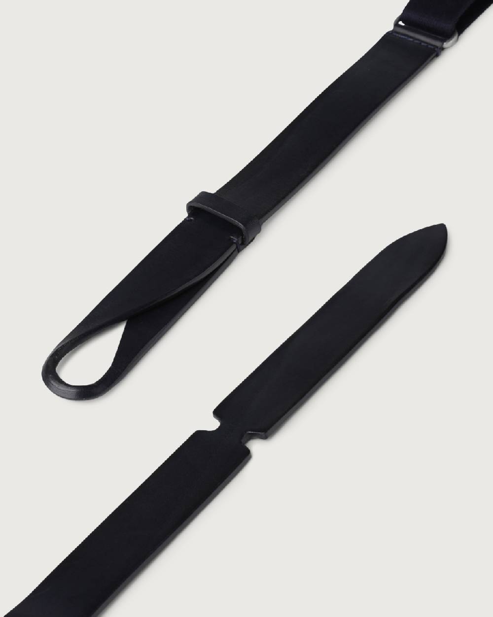 Orciani Cintura Nobuckle Bull in cuoio e tessuto Moda