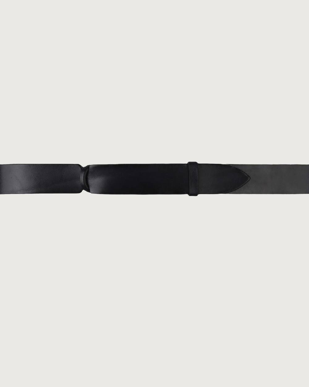 Orciani Cintura Nobuckle Bull in cuoio e tessuto Moda