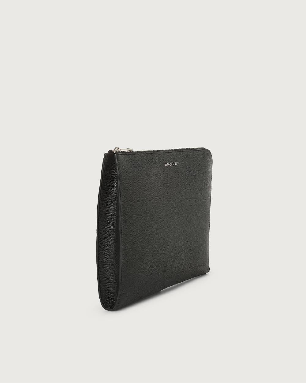 Orciani Pochette slim Timeless in pelle palmellata In Vendita