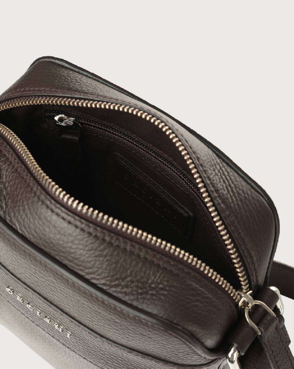 Orciani Borsa messenger piccola Micron in pelle Vendita Calda