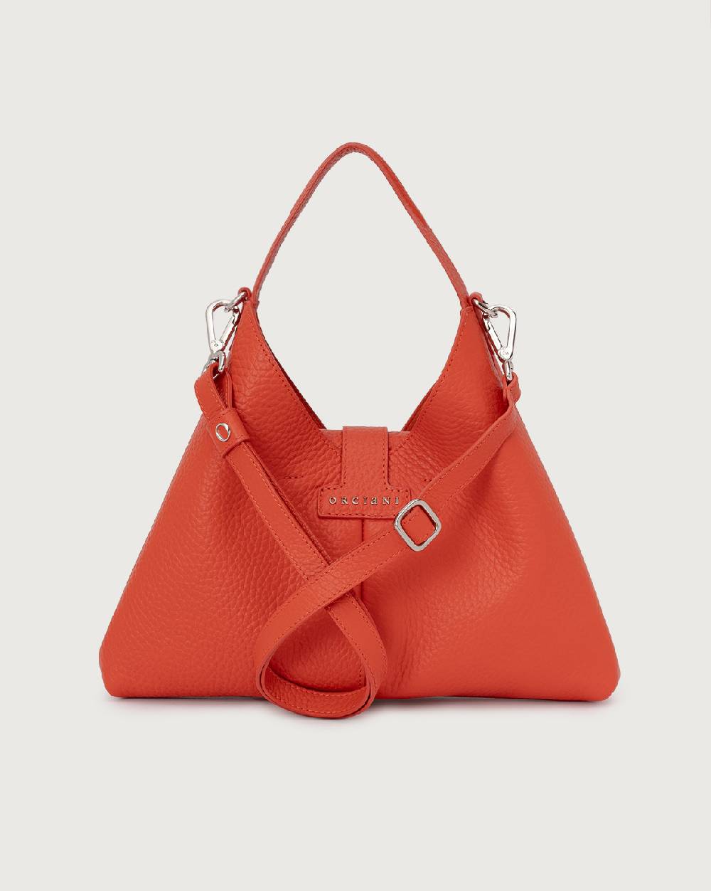 Orciani Borsa a mano Vita Soft piccola in pelle con tracolla Presa