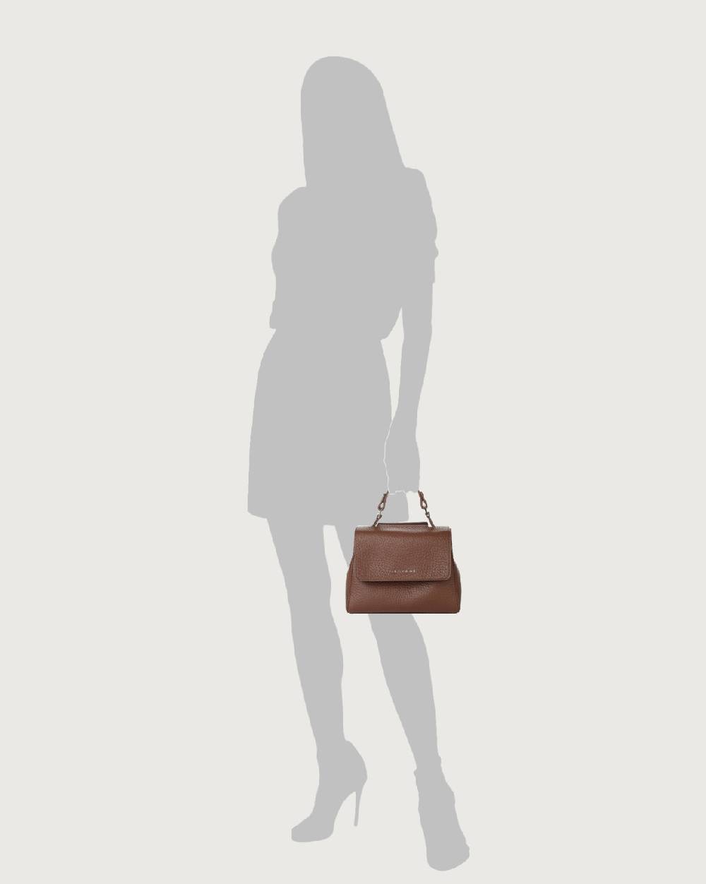 Orciani Borsa Sveva Soft Mini a mano in pelle con tracolla Online