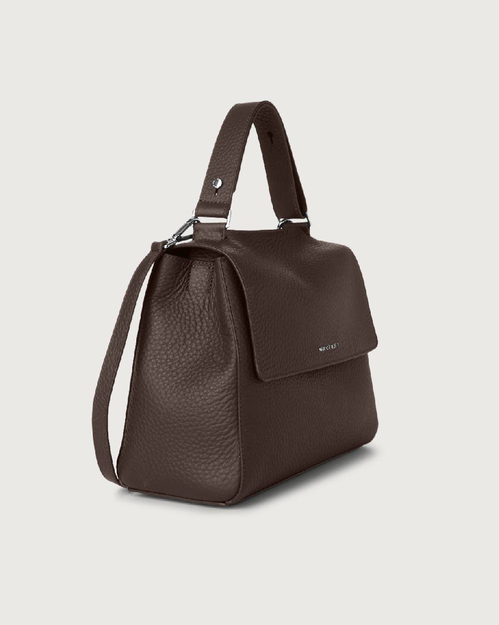 Orciani Borsa Sveva Soft Media a spalla in pelle con tracolla Hotsell