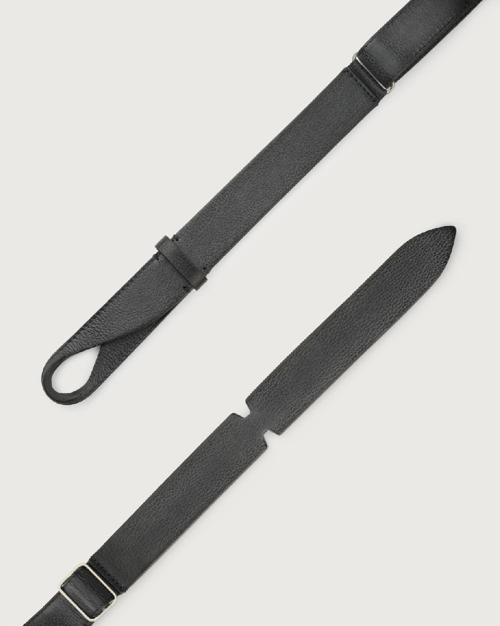 Orciani Cintura Nobuckle Chevrette in pelle Italia