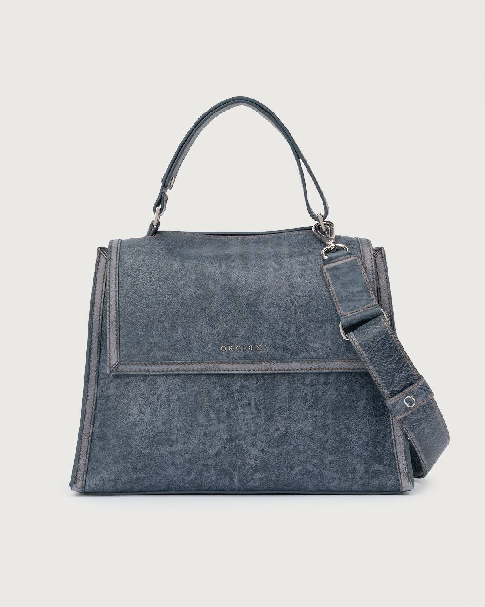 Orciani Sveva Delavè Medium leather handbag with strap 2025
