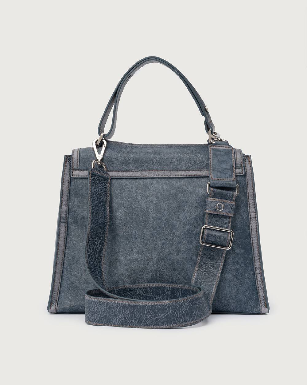 Orciani Sveva Delavè Medium leather handbag with strap 2025
