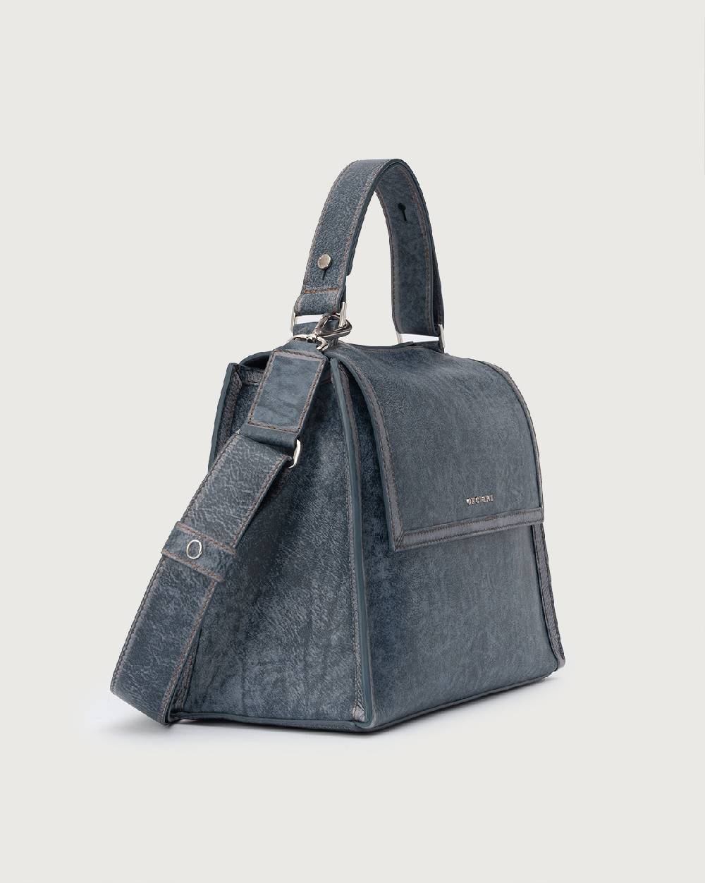 Orciani Sveva Delavè Medium leather handbag with strap 2025