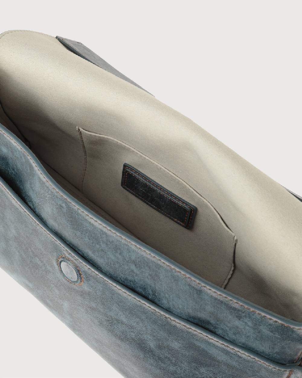 Orciani Borsa a spalla Missy Longuette Delavè in pelle con catena e tracolla In Linea