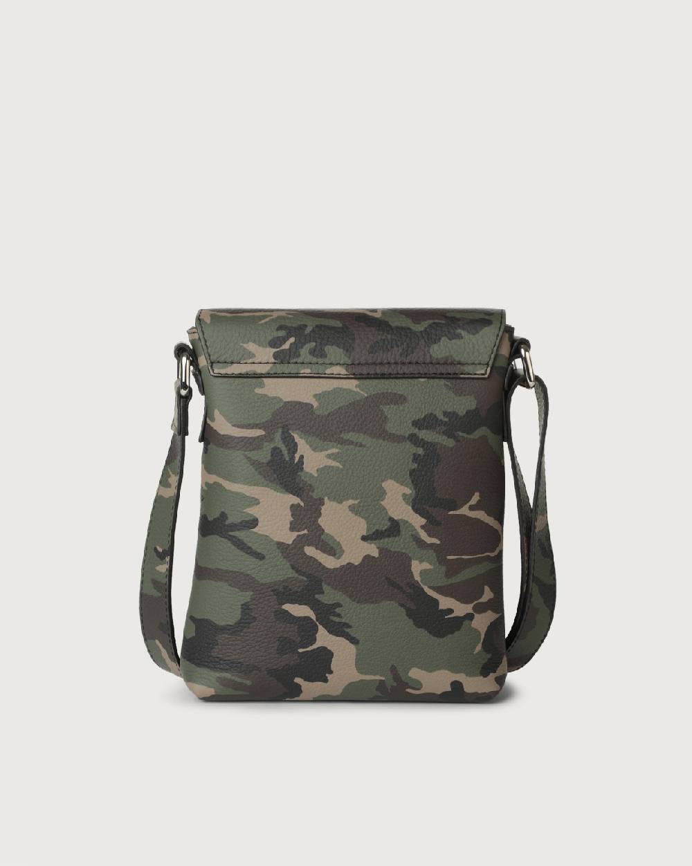 Orciani Borsa messenger piccola Camouflage in pelle Vendita