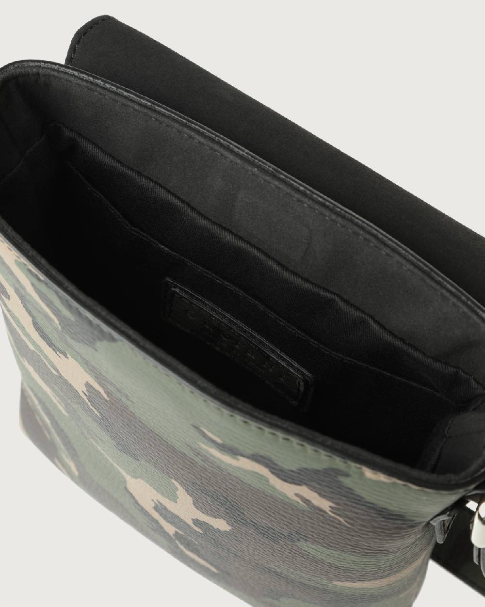 Orciani Borsa messenger piccola Camouflage in pelle Vendita