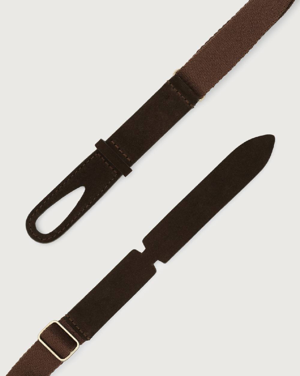 Orciani Cintura Nobuckle Kids Suede in camoscio e tessuto Qualità Garantita