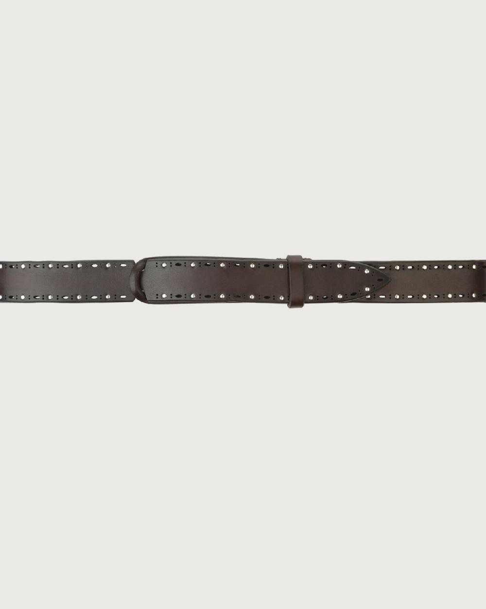 Orciani Cintura Nobuckle Bull Soft in cuoio con micro-borchie Shopping Online
