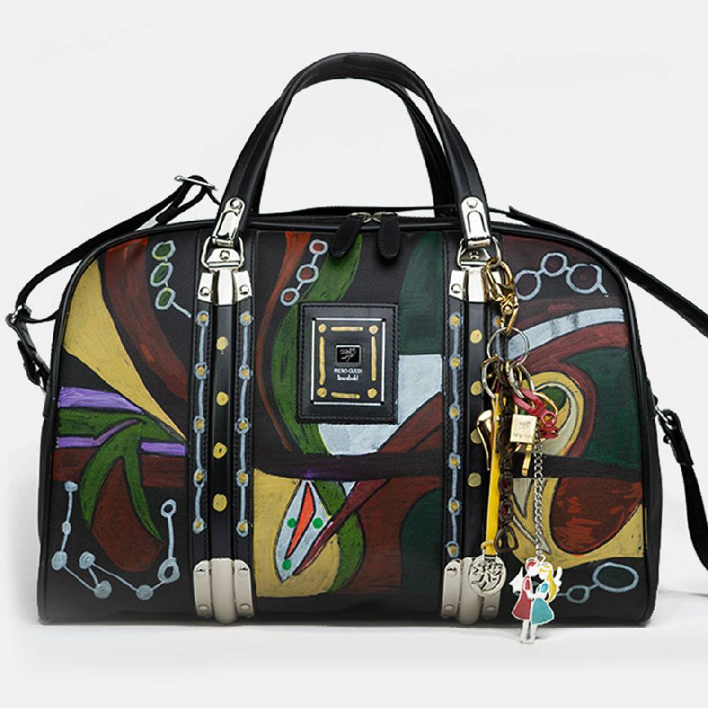 Piero Guidi LINEABOLD BOSTON BAG HAND PAINTED 130619966_01 Offerta