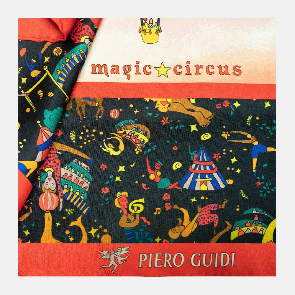 Piero Guidi PIERO GUIDI SILK SCARF "Le Mongolfiere"/ FOULARD IN SETA "Le Mongolfiere"" Offerte speciali