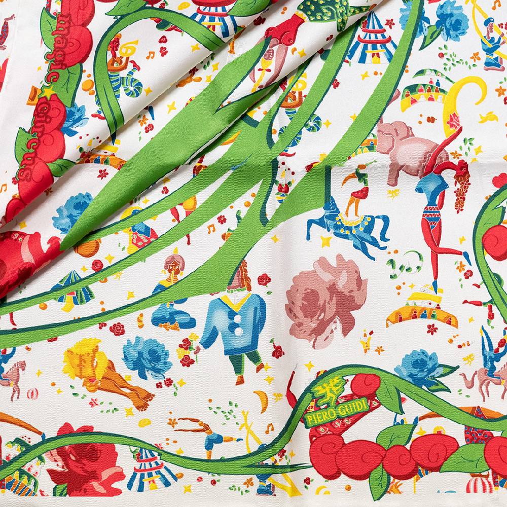 Piero Guidi PIERO GUIDI SILK SCARF "Flower"/ FOULARD IN SETA "Flower" Vendite Flash