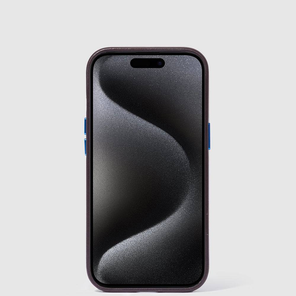 Piquadro Leather case for iPhone® 15 Pro with 6,1” display Shopping Online