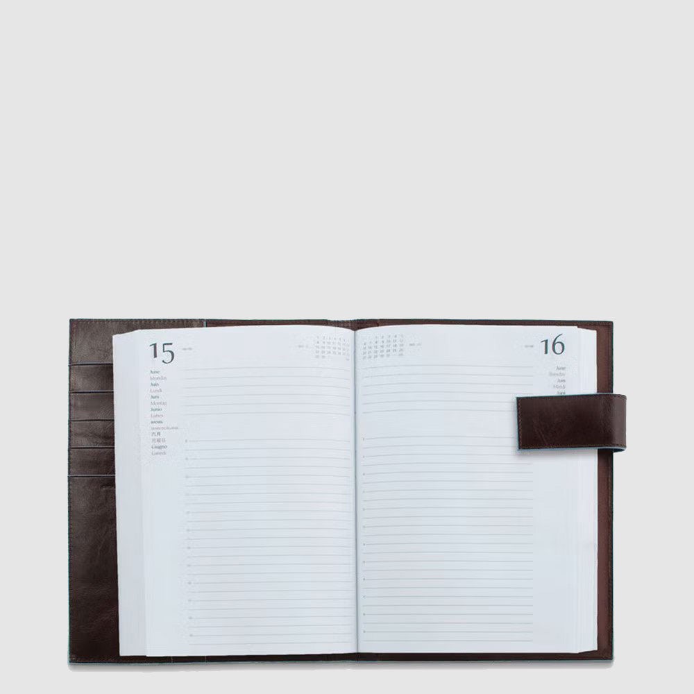 Piquadro Leather daily diary with Novità