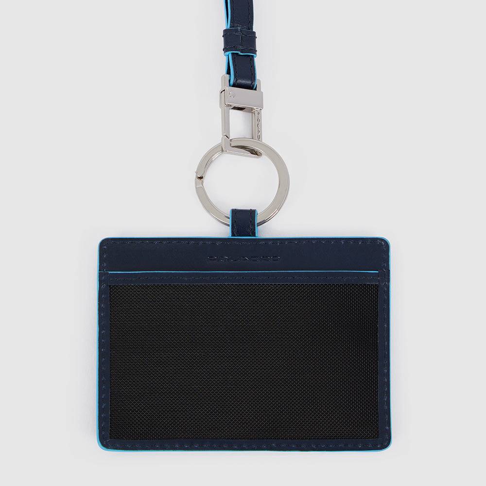 Piquadro Id card badge holder with removable neck strap In Vendita