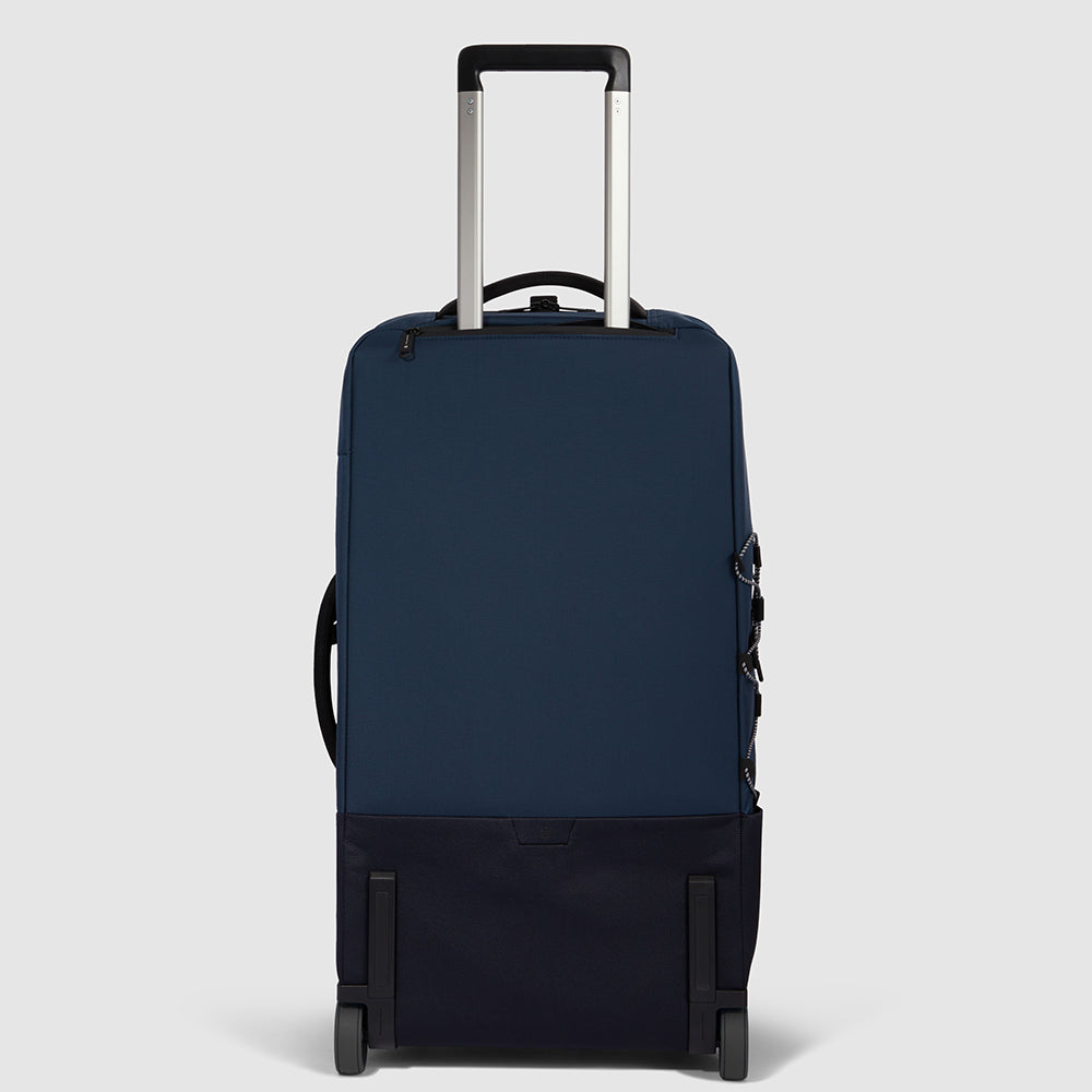 Piquadro Modular wheeled duffel in recycled fabric Nuovo