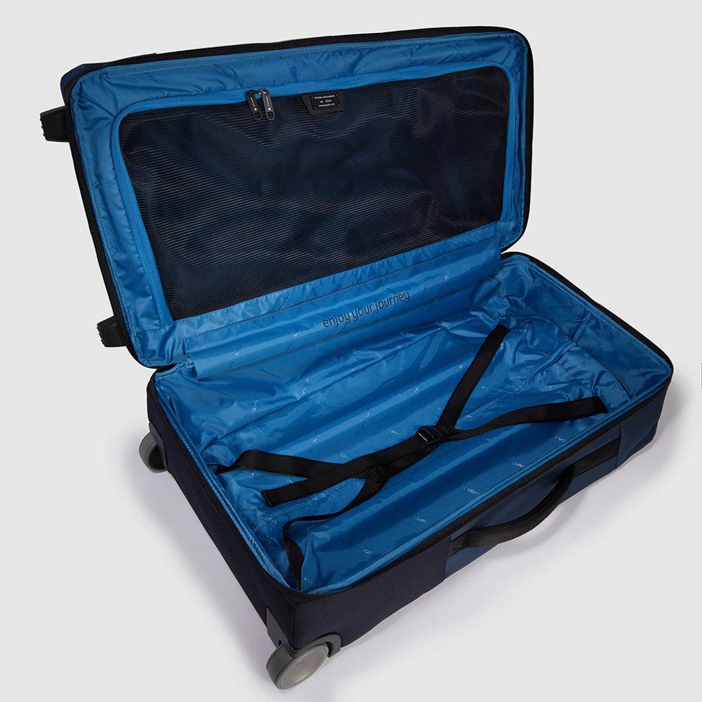 Piquadro Modular wheeled duffel in recycled fabric Nuovo