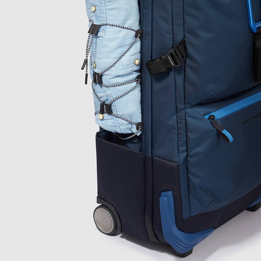 Piquadro Modular wheeled duffel in recycled fabric Nuovo