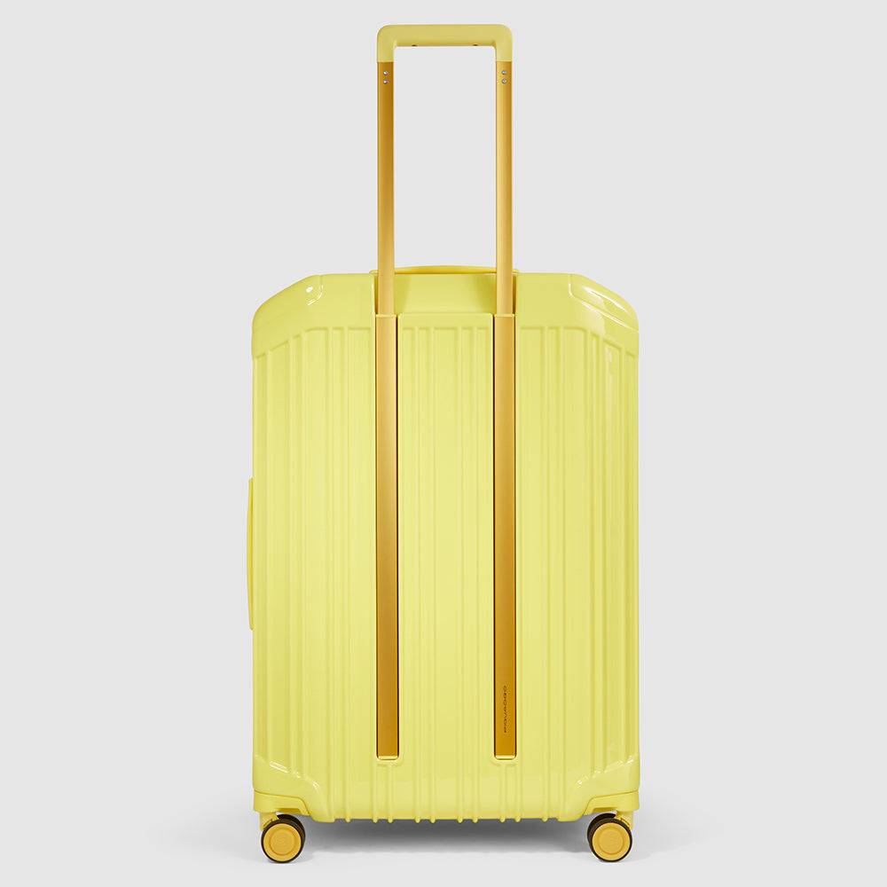 Piquadro Medium size, expandable hardside spinner Qualità Garantita