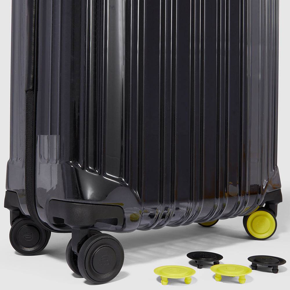 Piquadro Trasparent cabin size hardside spinner Consegna Veloce