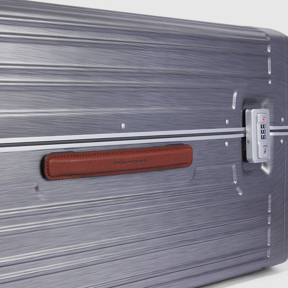 Piquadro Hardside spinner in trunk shape Presa