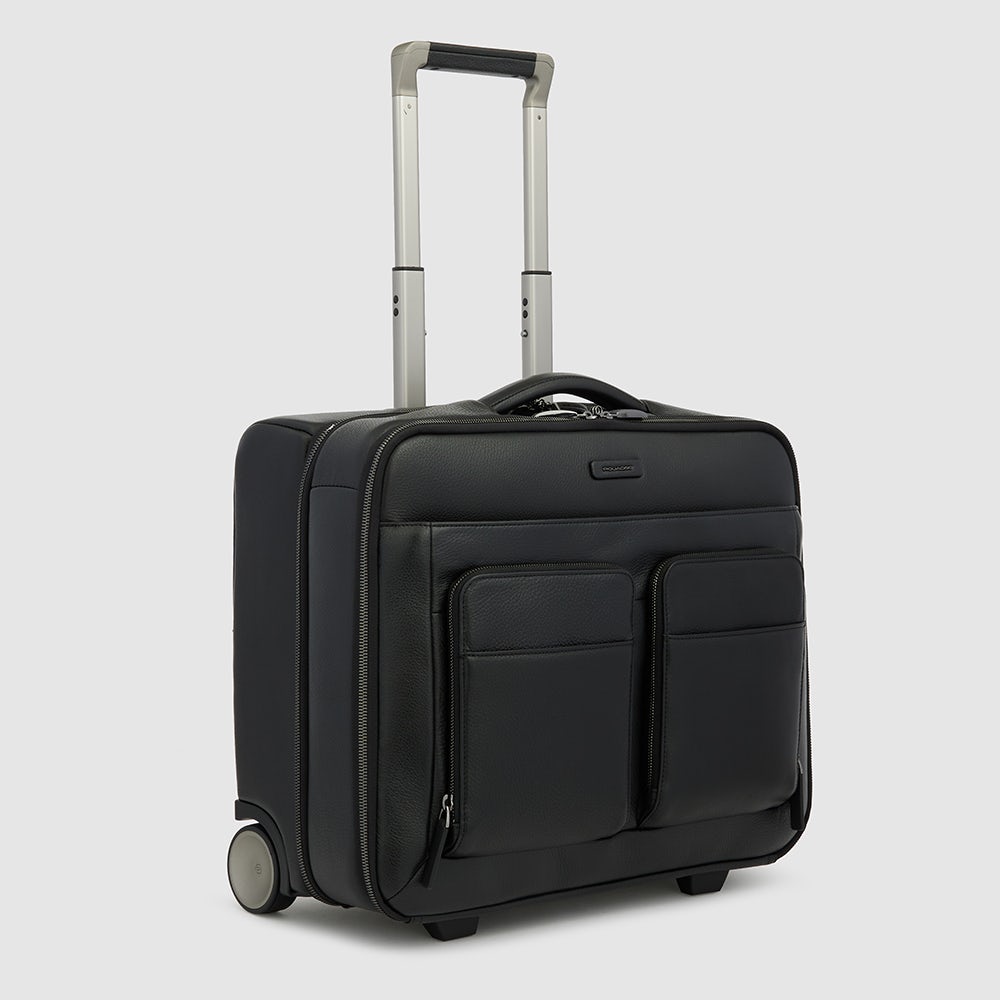 Piquadro Wheeled computer briefcase with iPad® compartment In Vendita