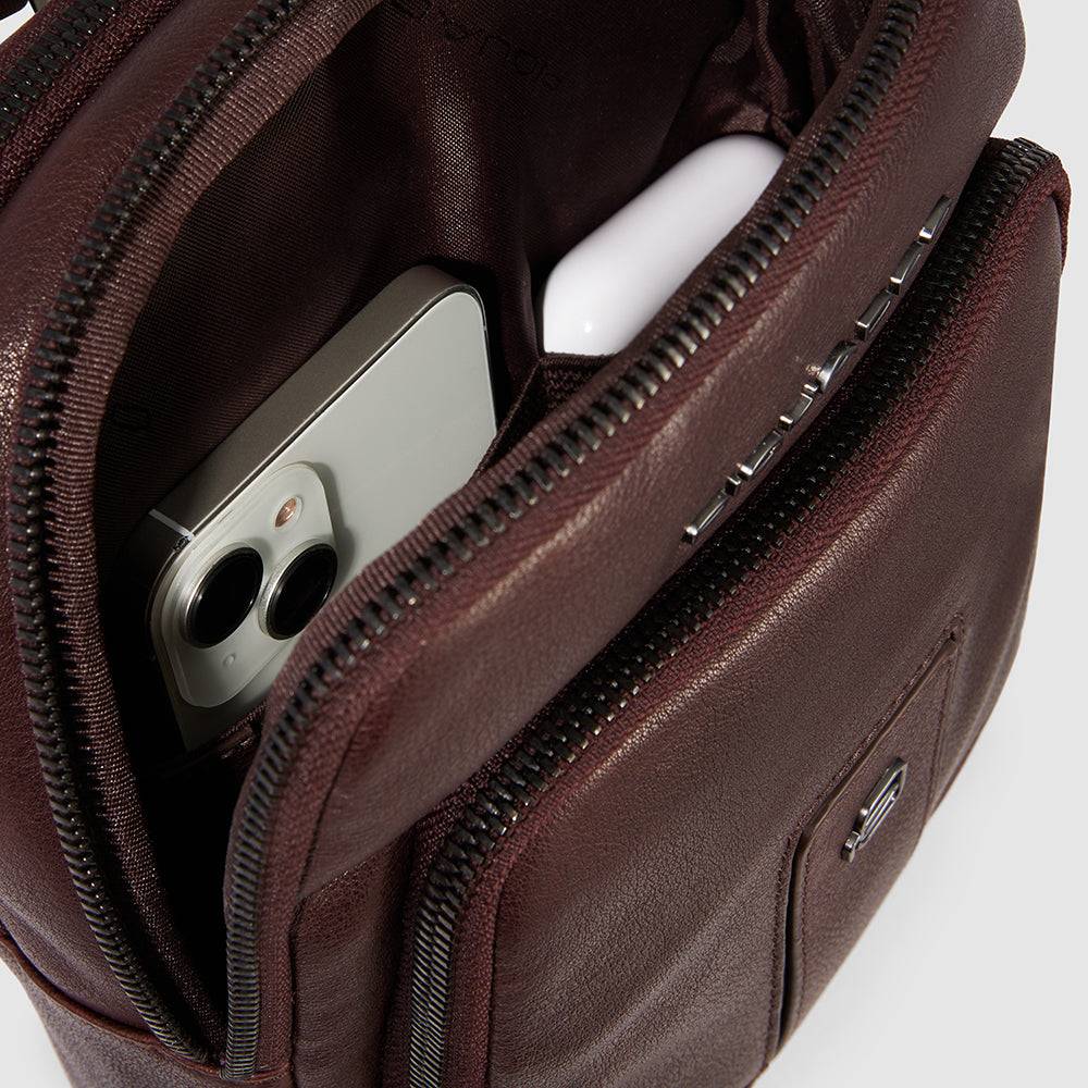 Piquadro iPad®mini pocket crossbody bag Italy