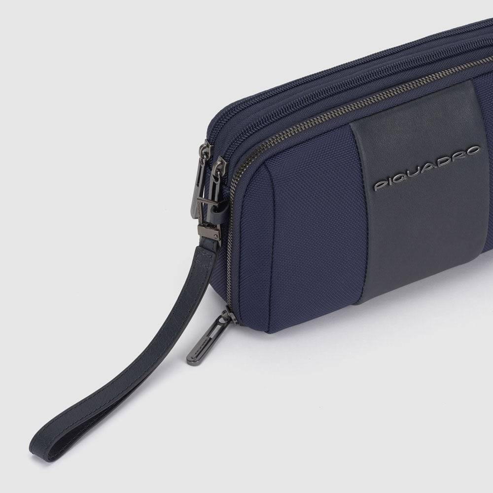 Piquadro Wrist clutch bag in recycled fabric Hotsell