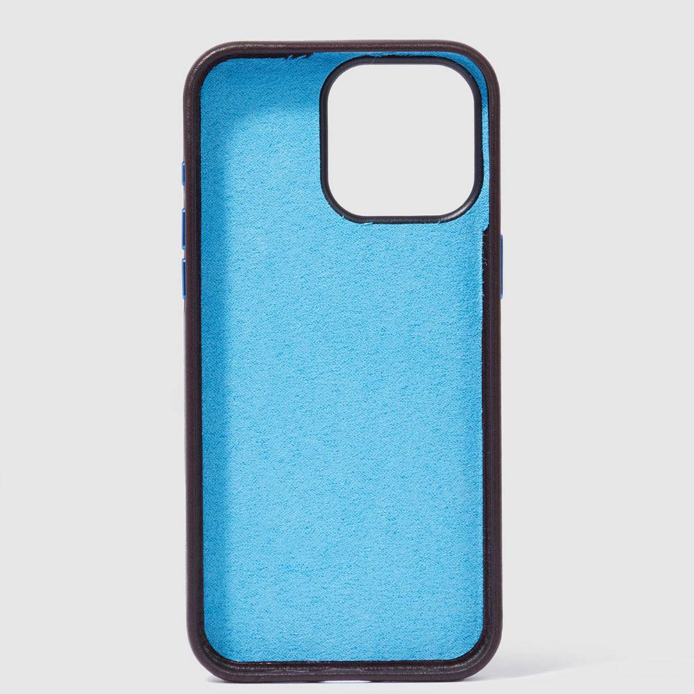 Piquadro Leather case for iPhone® 15 Pro Max 6,7” In Linea
