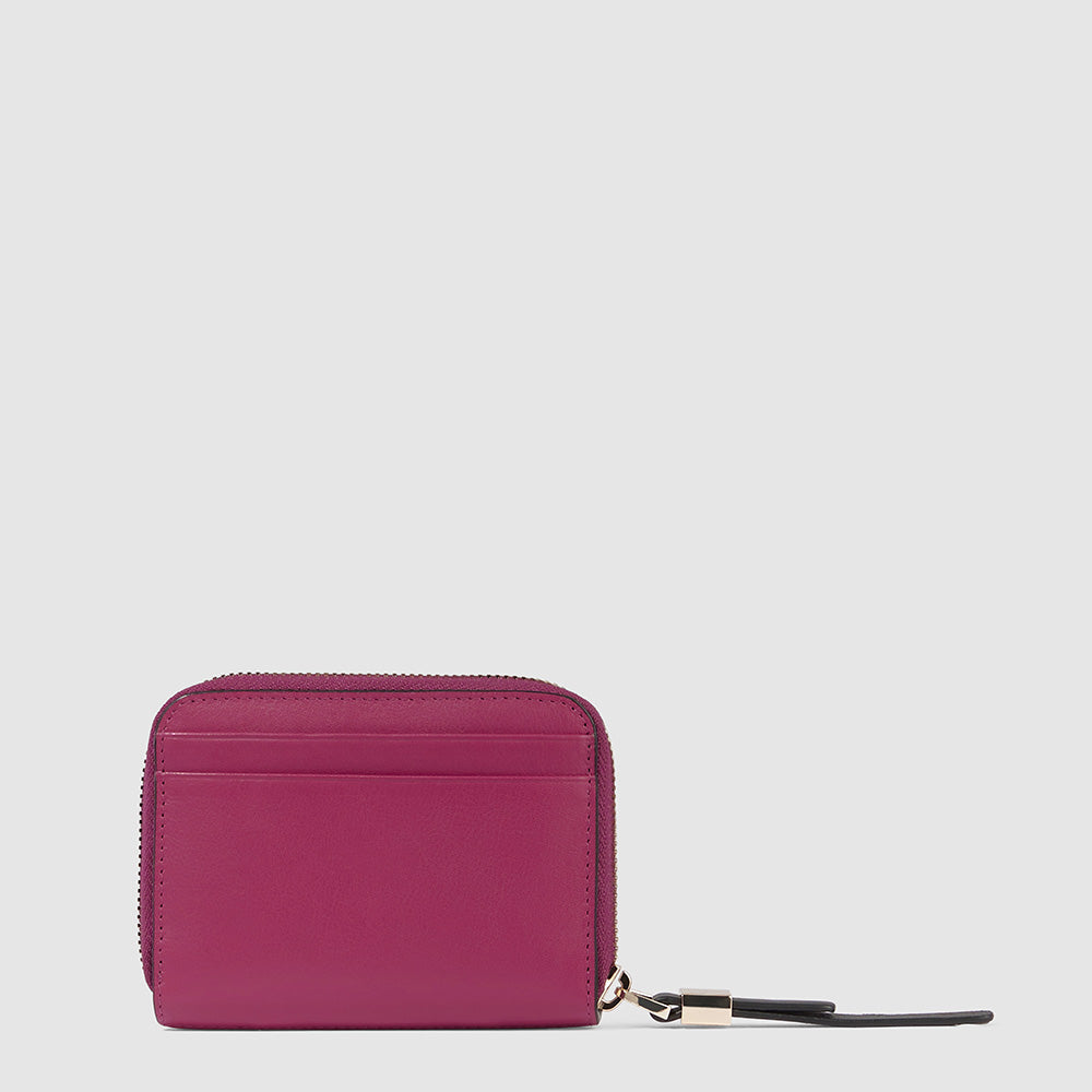 Piquadro Zip-around women’s wallet with four dividers Novità