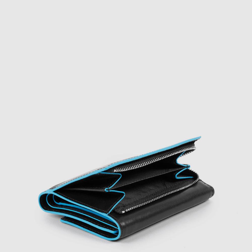 Piquadro Small size, women's wallet with rear money pocket Vendita Calda