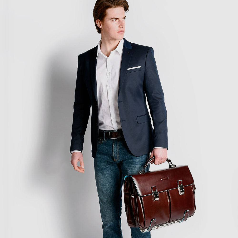 Piquadro Computer 15,6" and iPad®Pro 12,9” and briefcase In Saldo