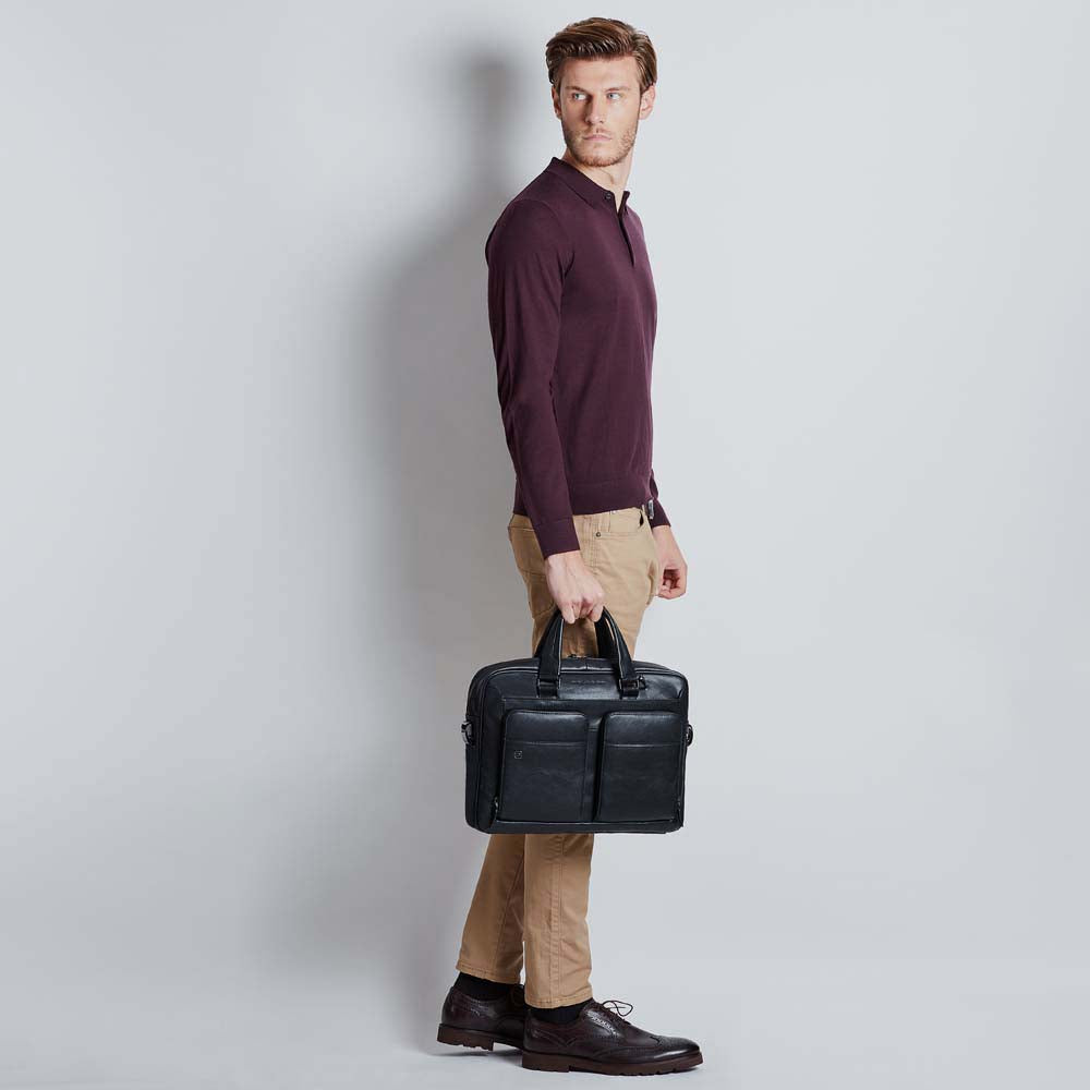 Piquadro Slim computer bag 15" with iPad® compartment Vendita