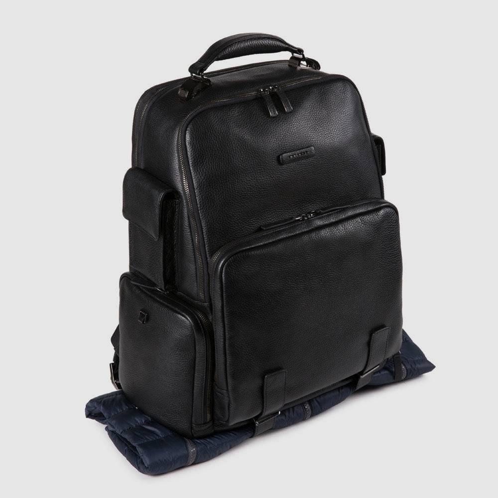 Piquadro Laptop and iPad®Pro12,9", fast-check backpack with Pezzi Unici