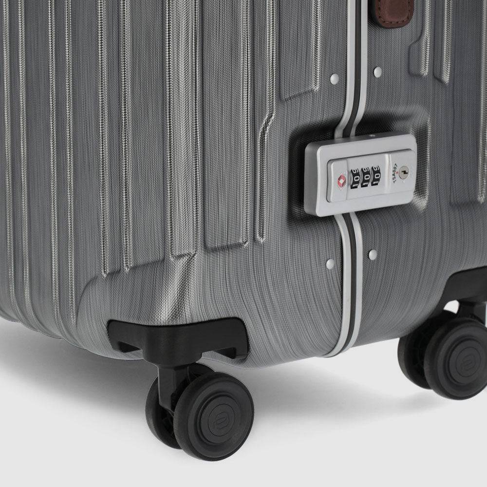 Piquadro Medium size, hardside spinner with TSA lock In Vendita