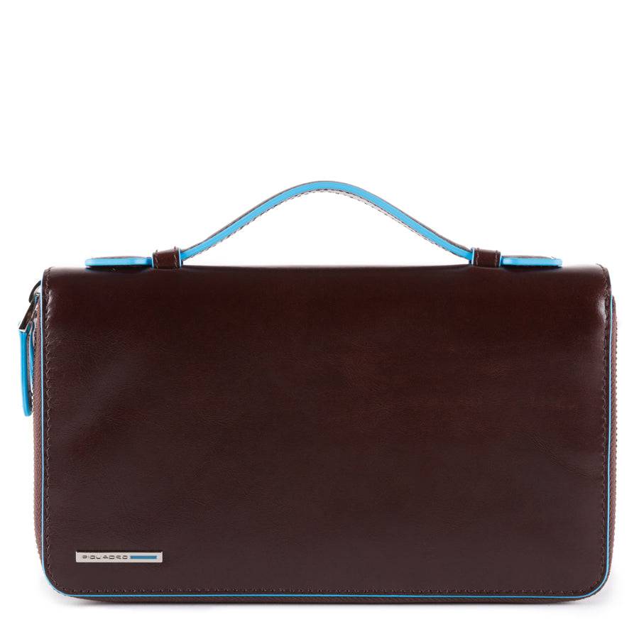 Piquadro Zip-around document organizer and wallet with coin Saldi Di Fabbrica