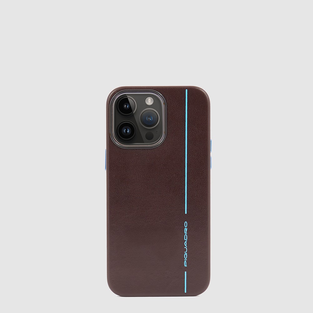 Piquadro Leather case for iPhone® 14 Pro Max 6,7” display Italia