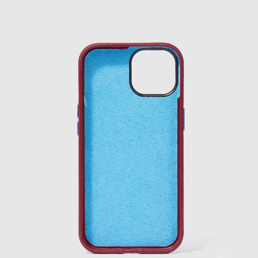 Piquadro Leather case for iPhone® 15 with 6,1” display Sottocosto