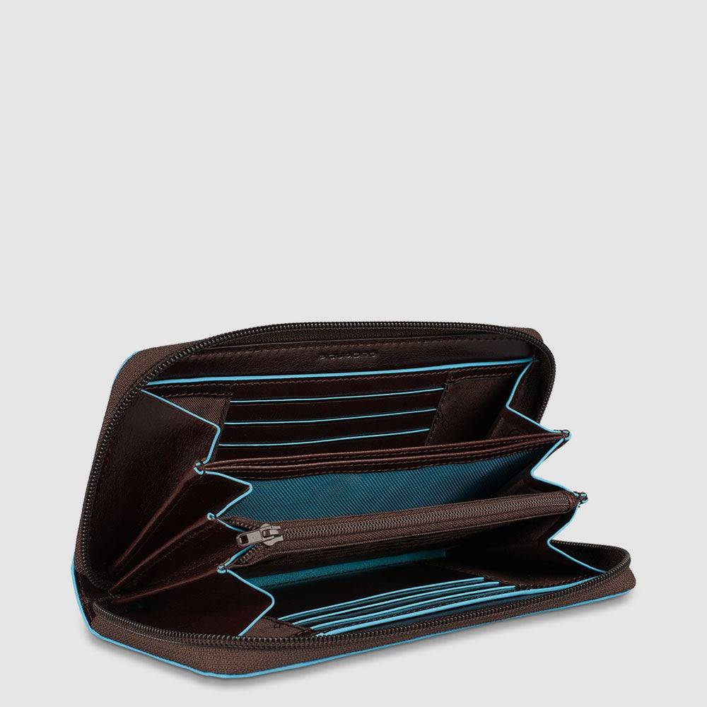 Piquadro Zipper women’s wallet with coin pocket Qualità Garantita