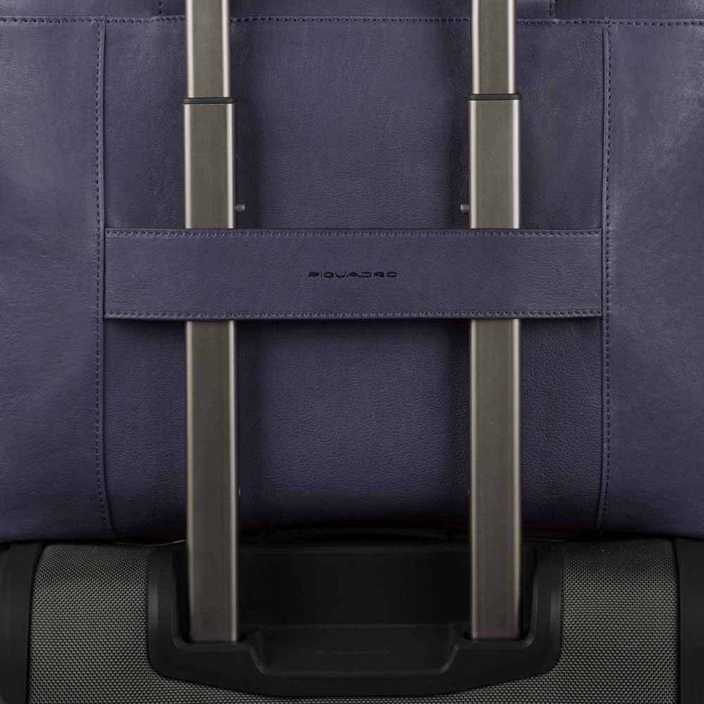 Piquadro Expandable, slim computer bag 15" Sconto