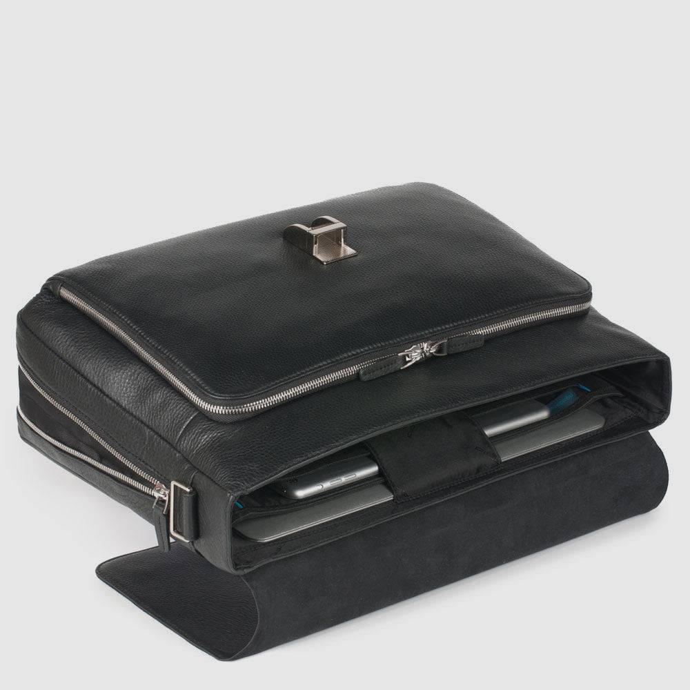 Piquadro Over-flap, expandable computer bag Hotsell